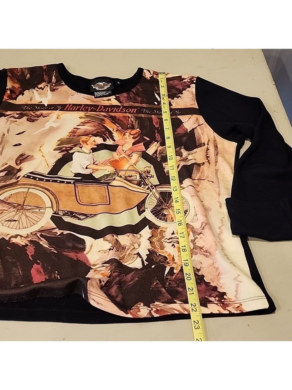The story of My Harley Davidson long sleeve top XL - Picture 8 of 9